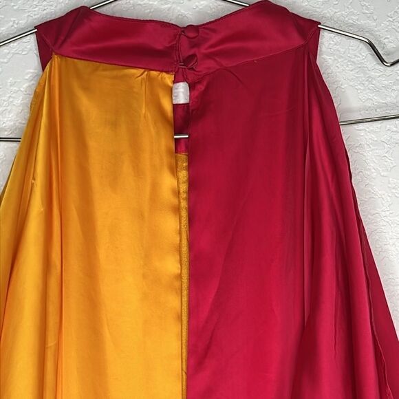 NWT Anthropologie Pinnacle by Shruti Sancheti Colorblock Ruffle Dress XL - Picture 9 of 16